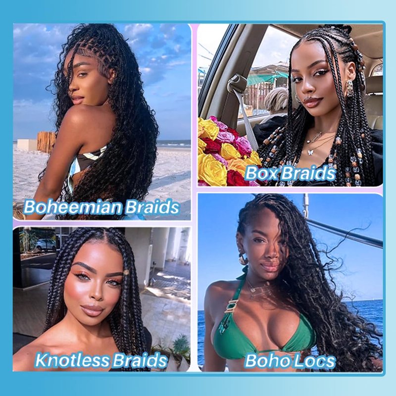 Human Braiding Hair Boho Braids Human Hair 110g 18 Inch Deep Water Wave Bulk Human Hair for Braiding No Weft Bundle 12A Brazilian Virgin Curly Hair Extensions Wet and Wavy Human Braiding Hair
