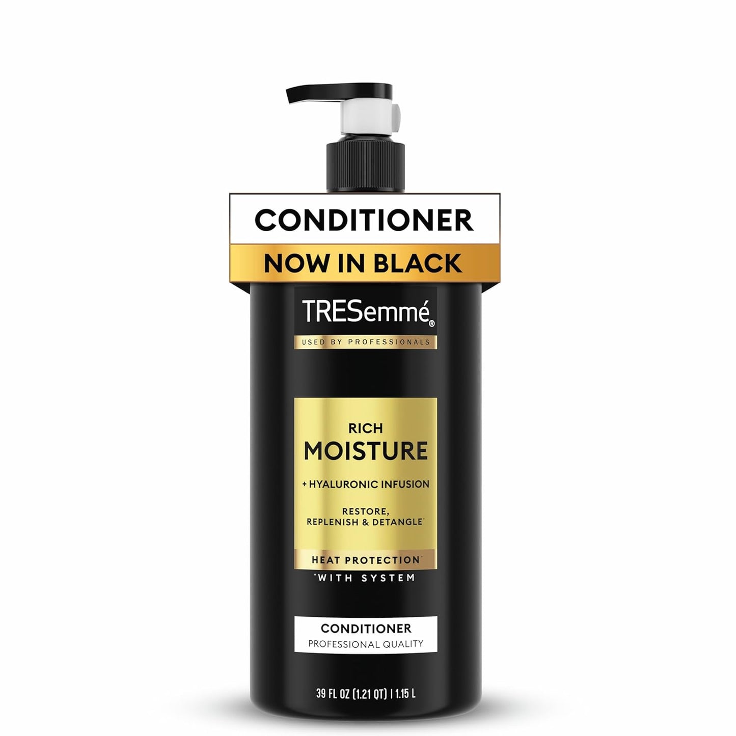 TRESemmé Rich Moisture Conditioner - Hydrating Formula for Dry Hair | 39 Fl Oz with Pump