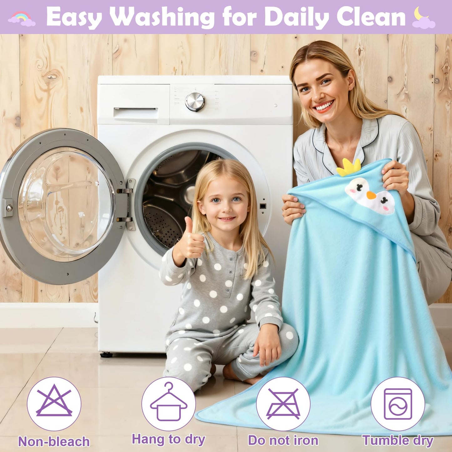 CandyHome 12 PCS Baby Bath Towels Set for Infants Toddlers, 4 PCS Animal Hooded Baby Towels & 8 PCS Washcloths Set, Ultra Absorbent Newborn Bath Essentials Gifts for Boys & Girls