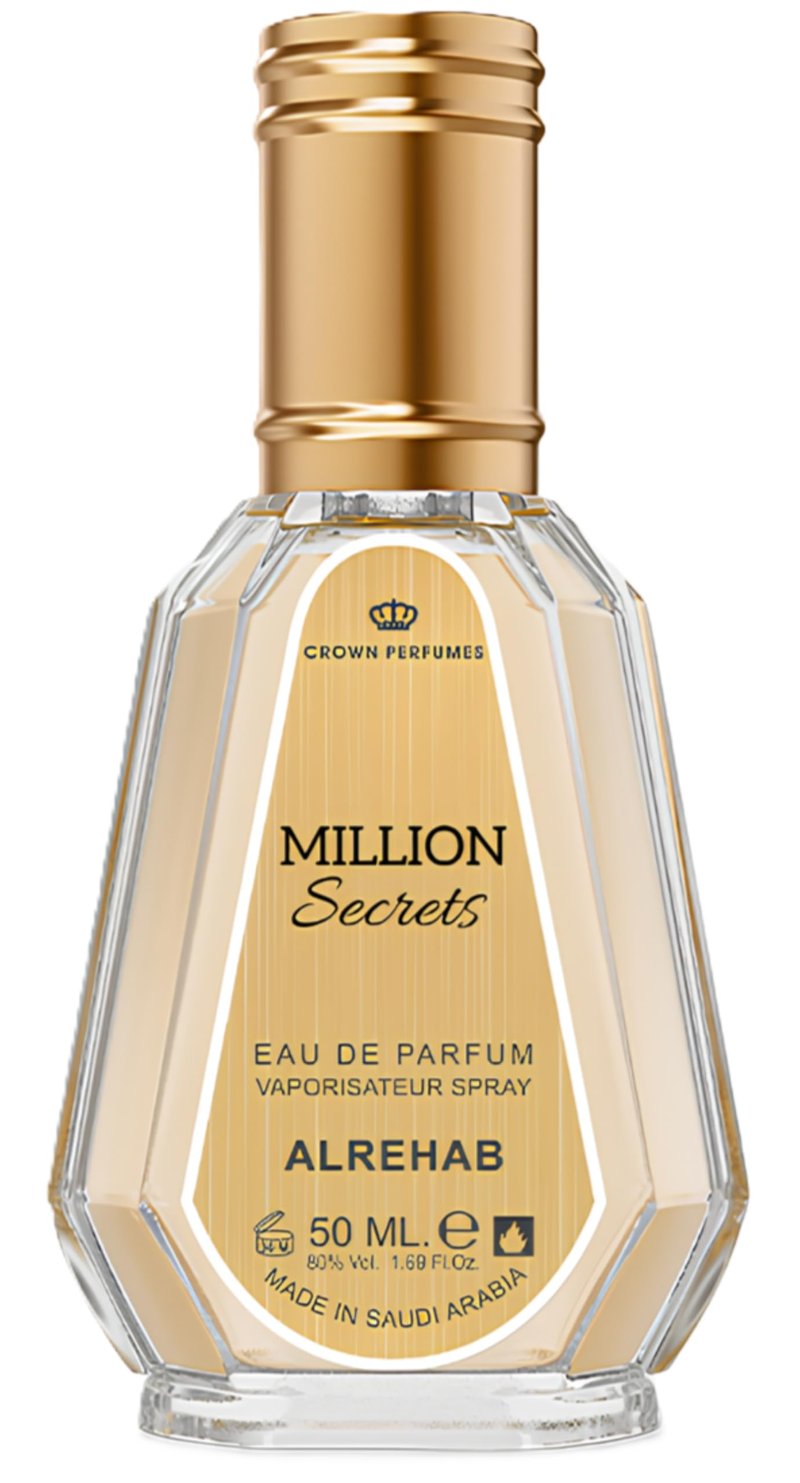 Al Rehab Million Secrets Eau De Parfum Spray for Women, 1.69 Ounce / 50ml