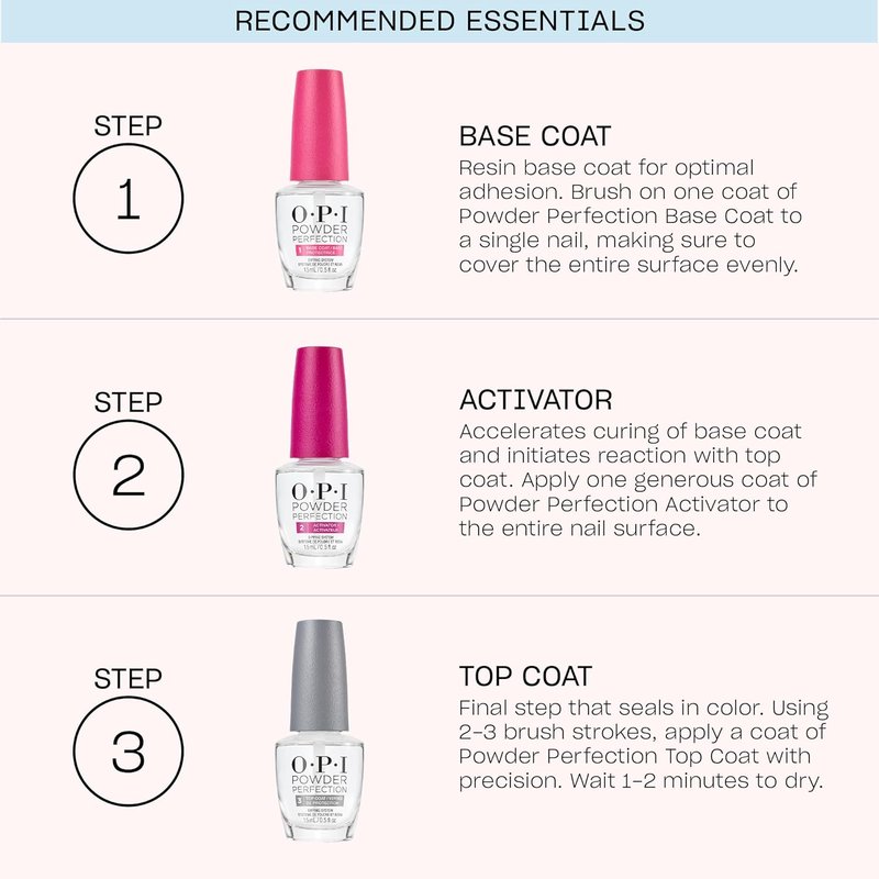 OPI Powder Perfection Pink & Purple Nail Dipping Powder - Opaque, Sheer Crème | Long-Lasting High-Shine Finish