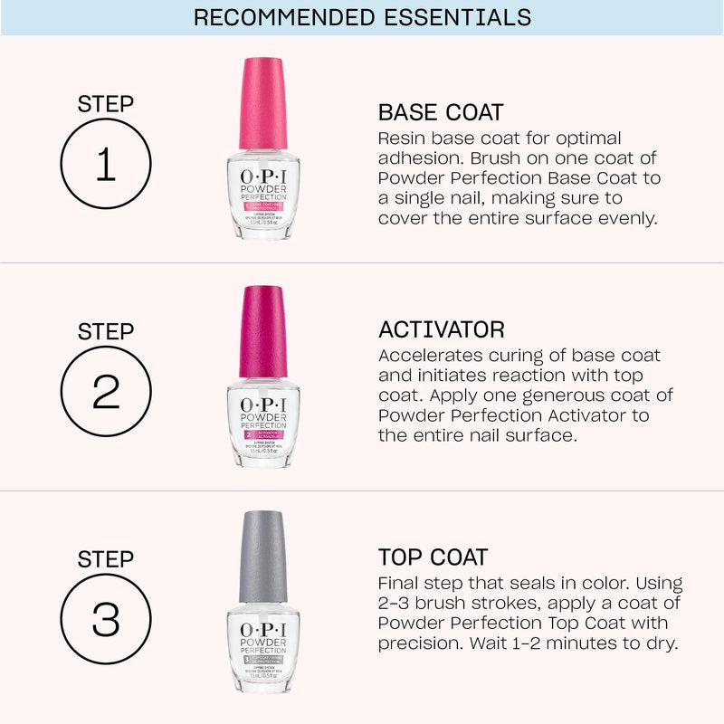 OPI Powder Perfection Bathtime Bubbly | Opaque Soft Warm Pink Crème Nail Dipping Powder | Acrylic Alternative | 1.5 oz | The New OPIcons Collection | Spring 2026