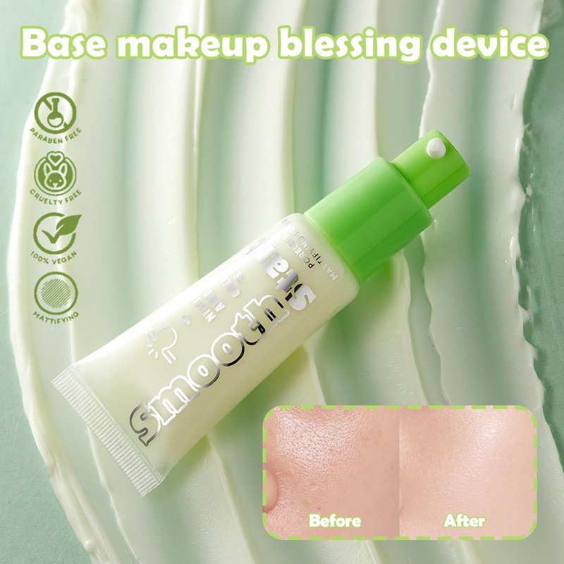 Oz Lab SmoothStart Poreless Mattifying Primer – Niacinamide & Green Tea Extract for Oil Control, Blurs Pores, Lightweight Non-Greasy Makeup Base, Vegan & Cruelty-Free, 0.68 fl oz/20ml