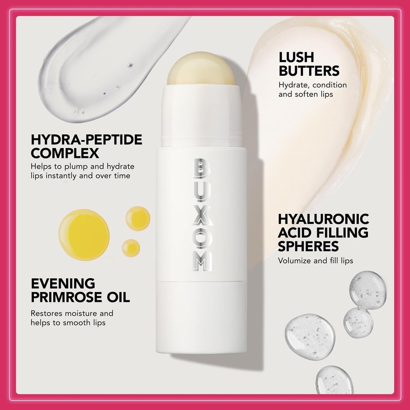 BUXOM Power-Full Plumping Lip Balm, Intense Lip Repair Butter