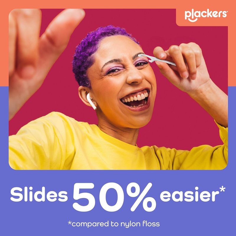 Plackers® Gentle Line® Floss Picks - Super Soft GentleSlide® Fiber, Fresh Mint, 150 Count