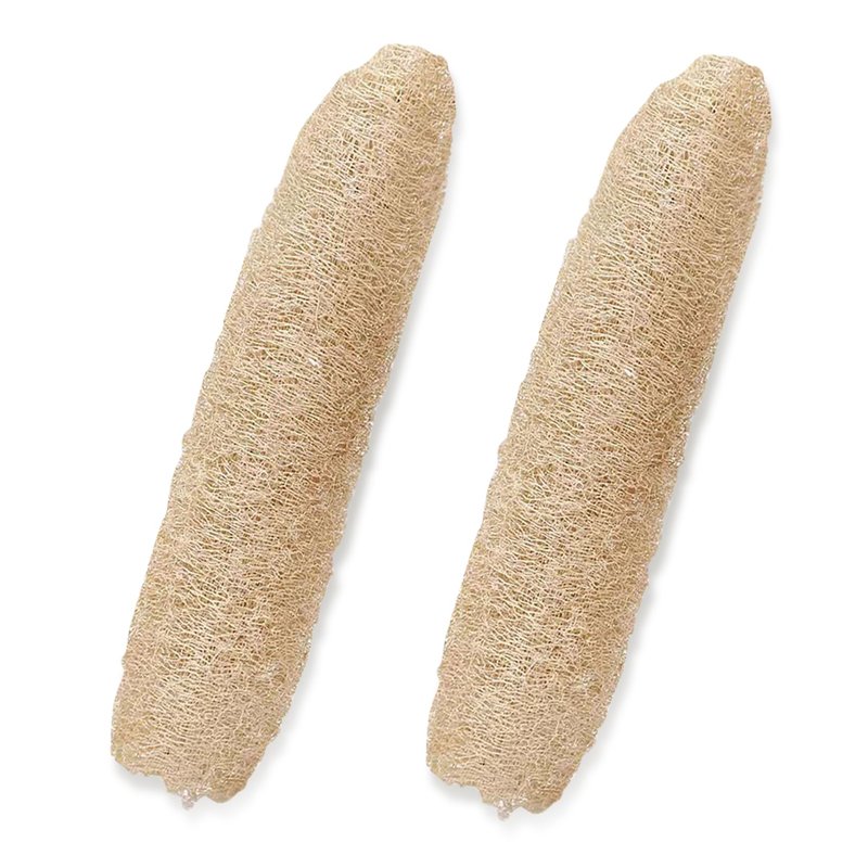 Pure Natural Loofah Sponge，Organic loofah Sponge, Reusable Natural Loofah Sponge ，Exfoliating Body and Back Scrub for SPA Beauty Bath and Radiant Skin,Natural loofah Dish Sponge(2 Pack)