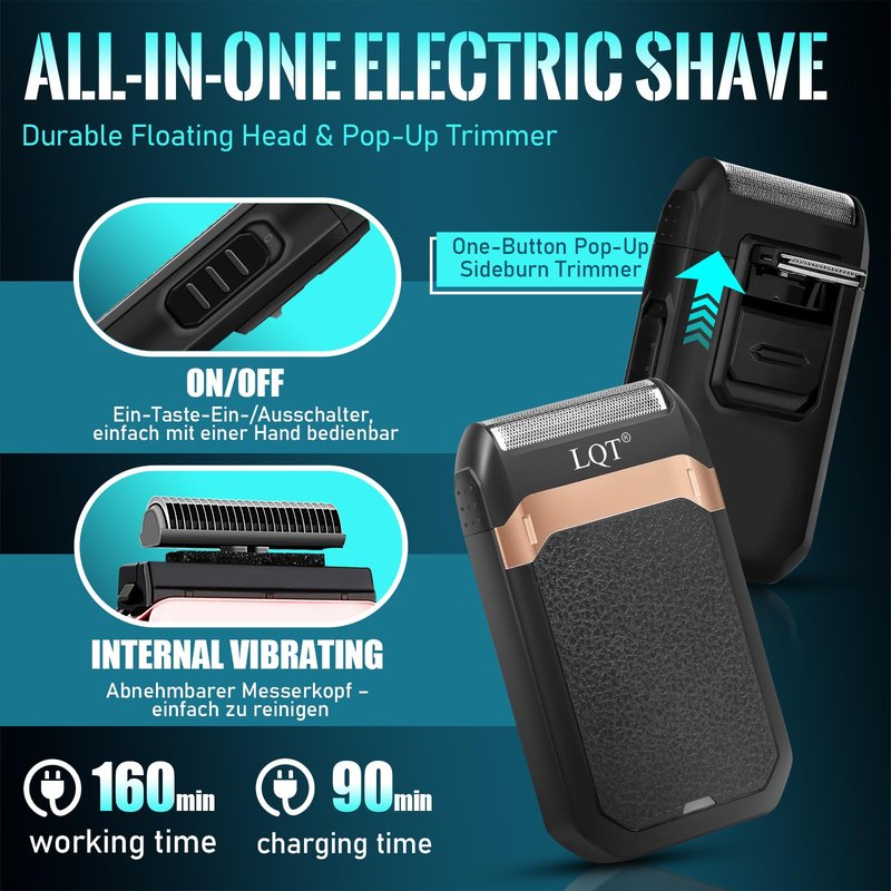 Hair Clippers Set for Men, Hair Clipper Trimmer with LED Display, Professional Cordless Hair Clipper Shaver Beard Trimmer, Hair Cutting Machine for Men, Holiday Gift for Him Father's Day Gift