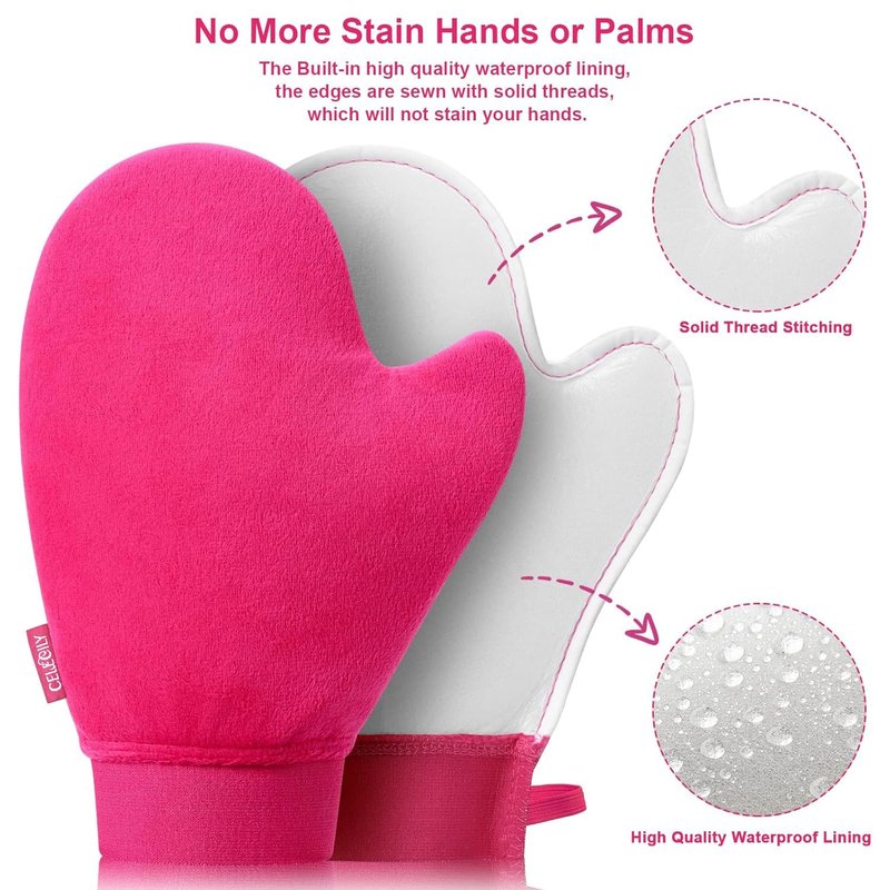 CeleCily Self Tanning Mitt Applicator Self Tanner Mitt Applicator Tanning Mitts Self Tanner Mit Self Tanning Glove For Self Tan Mitt Applicator Sunless Tanner Mitt Self Tanner Glove Self Tan Mit