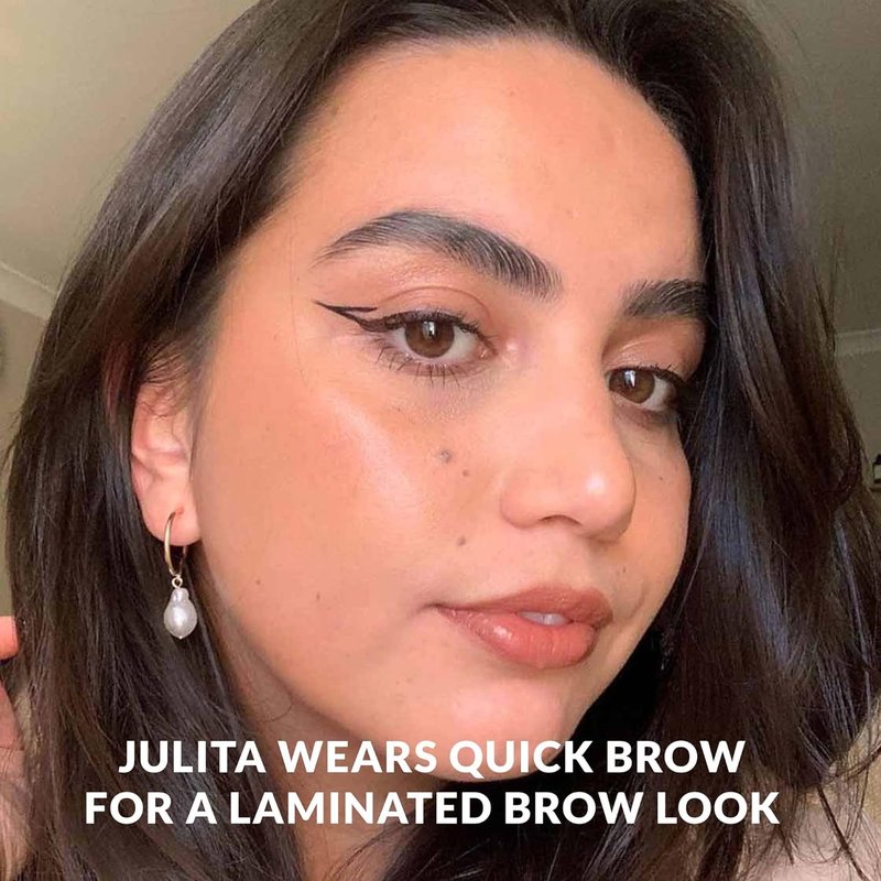 Quick Flick 2-In-1 Eyebrow Lamination Gel - Smudge-Proof & Long-Lasting Clear Formula with Double-Sided Comb (8 ml)