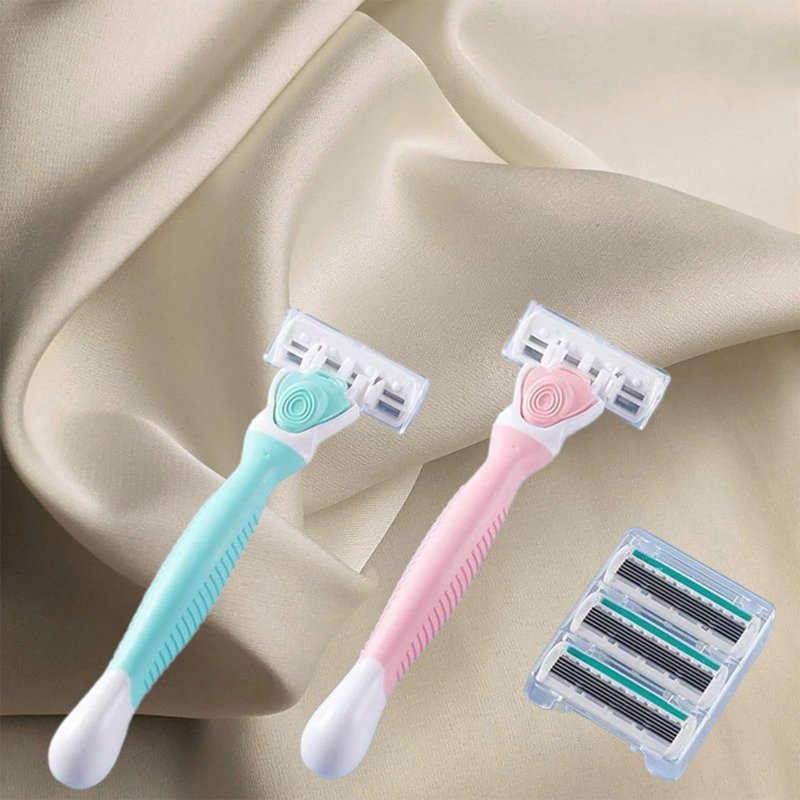 Hocmos Razors for Women Sensitive Skin，6 blade Lady Shaving Razor for Women, Women’s razors for Shaving Including 1 Travel Razors for Women with 19 Blade Refills