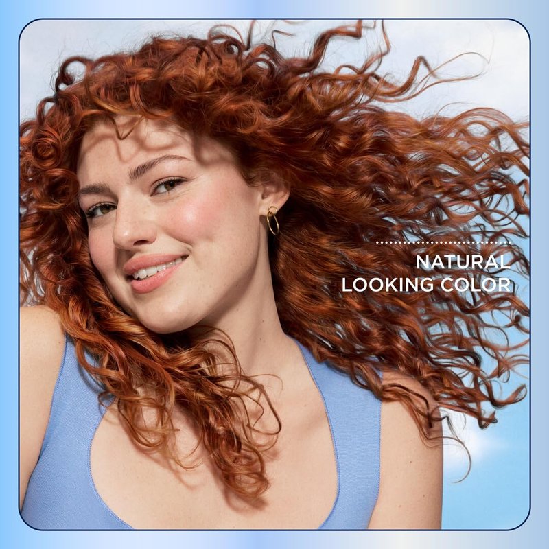 Clairol Nice'n Easy Permanent Hair Dye, 7R Lighest Auburn | 100% Gray Coverage | Long‑Lasting, Natural‑Looking Color & Shine | Pack of 1