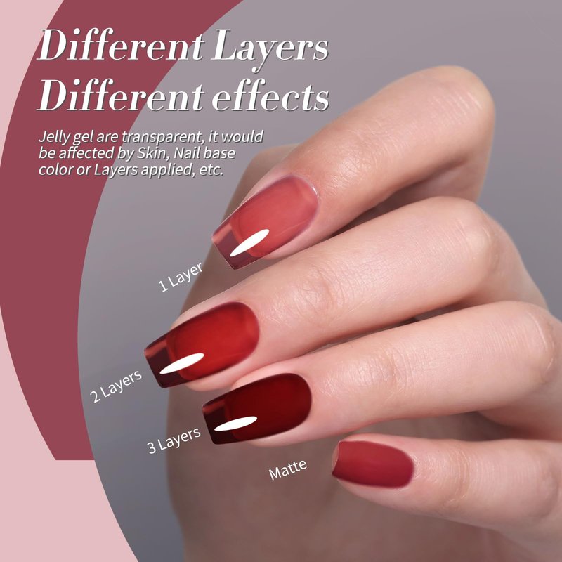 BORN PRETTY 7ML 6Colors Gel Nail Polish 20251222B