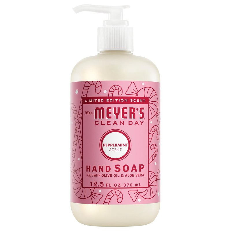 Mrs. Meyer's Clean Day Hand Soap - Peppermint Scent | 12.5 Fl Oz Bottle for Refreshing Cleanliness