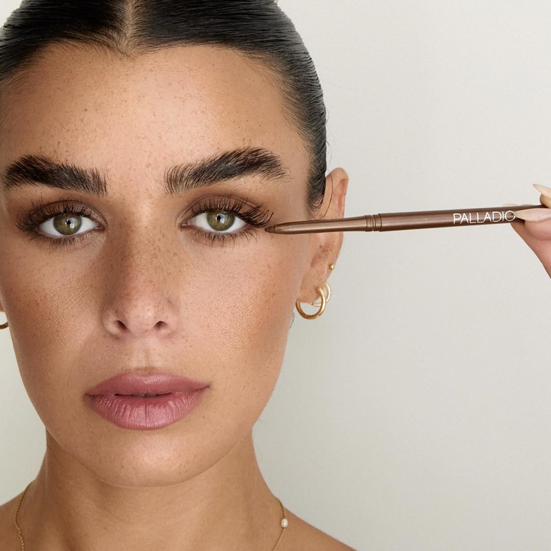 Palladio Retractable Waterproof Eyeliner - Richly Pigmented, Smudge-Proof, Long-Lasting | Black Brown