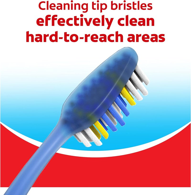 Colgate Extra Clean Toothbrush - Soft Adult Toothbrushes | 6 Count Pack of 12