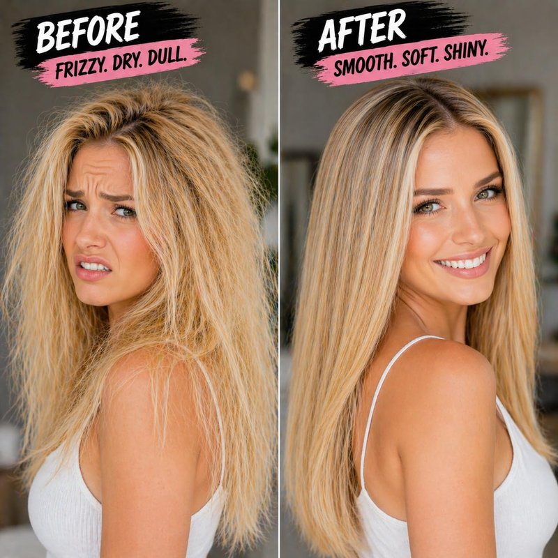 DJ LADY NADA Rose Rhapsody Hair Mask - Deep Repair for Dry & Damaged Hair | Hydrolyzed Keratin, Biotin, Argan Oil - 8.8 oz
