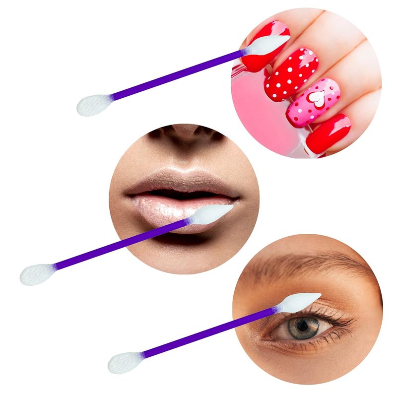 CGR Precision Cotton Swabs - 900 Pcs Pointed & Flattened Tips for Makeup Application | Versatile Use