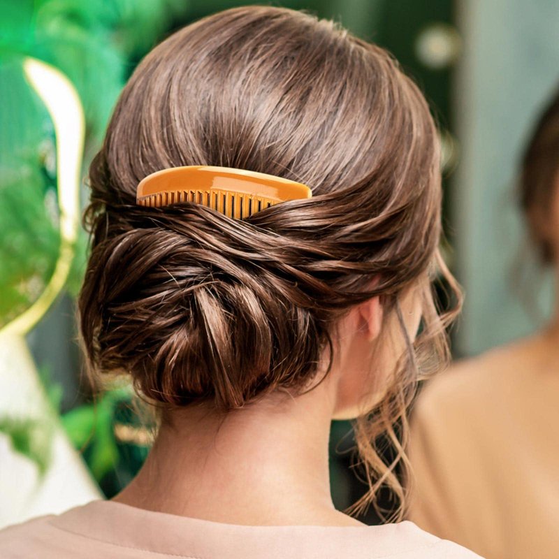 24 Pcs Plastic Hair Side Combs French Twist Comb with 23 Teeth Fine Hair Clips Decorative Hair Combs for Women