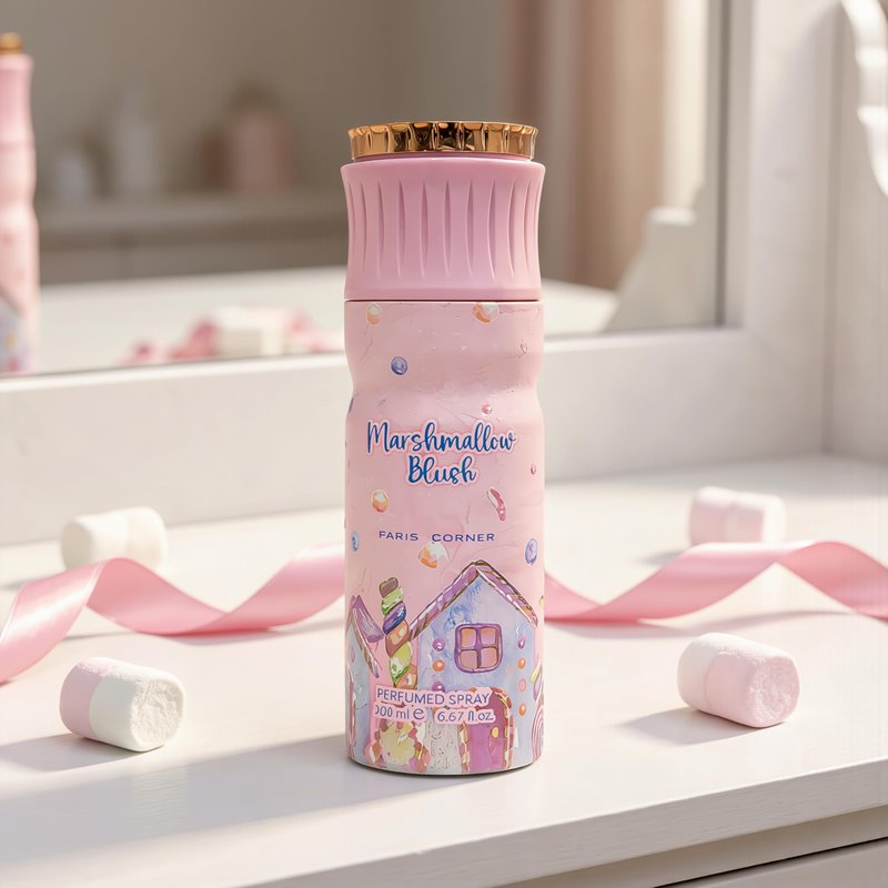 Paris Corner Marshmallow Blush Deodorant 6.8 Fl Oz (200ml) Unisex Fragrance Perfume