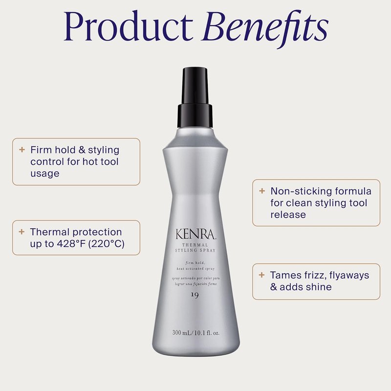 Kenra Thermal Styling Spray 19 - Ultimate Heat Protection Spray for All Hair Types