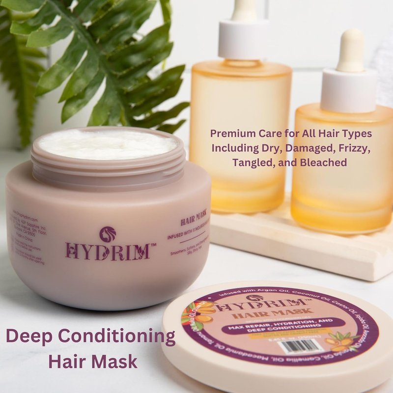 Skiennix Deep Conditioning Hair Mask - Hydrating Repair Treatment with Argan Oil & 10 Oils | 8.45 fl oz