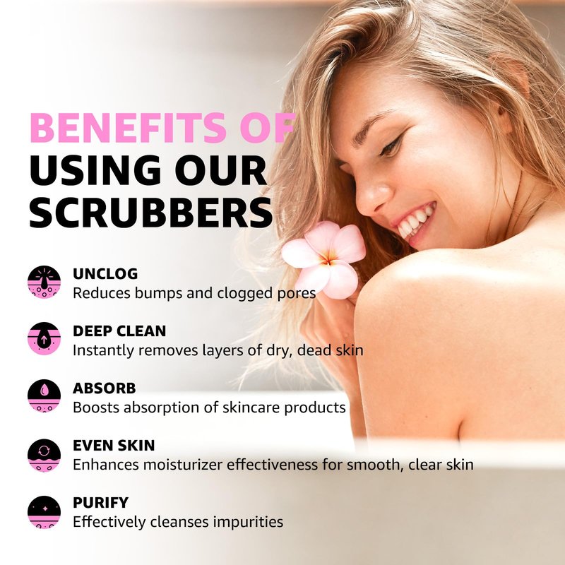 COELO Korean Magic Exfoliating Shower Towel Scrubber | Large Soft Fiber Washcloth | Scrub Face & Body Reduce Dirt Gentle Cleaning | Spa Bath Scrubber for All Skin Types 때타월 때장갑