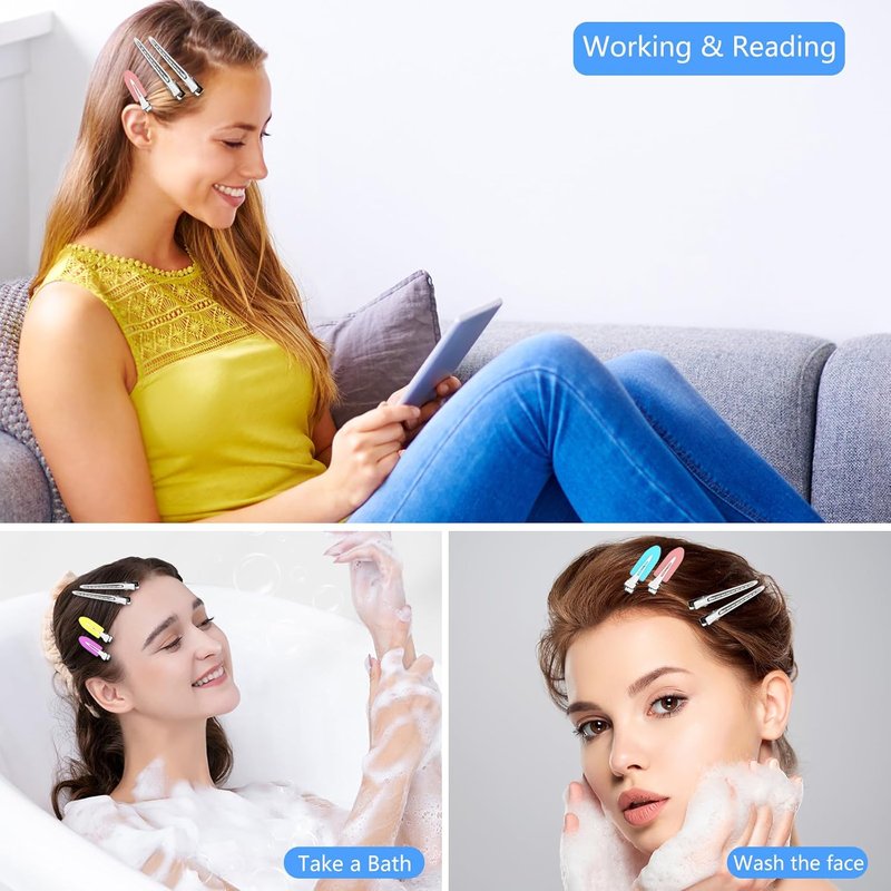 Metal Alligator Hair Clips - 30PCS Heavy Duty Duck Bill Styling Pins for Women | DIY Bows & Home Use