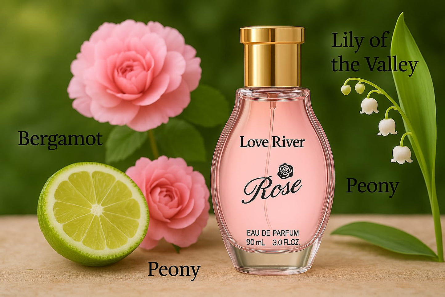 Women's Perfume, Luxurious Long Lasting Eau de Parfum for Ladies, Floral Fragrance with Bergamot, Peony, Lily of the Valley, 90mL, 3.0 FL.OZ.