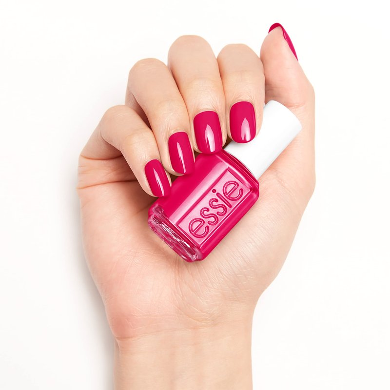 Essie Nail Polish, Salon-Quality, 8-Free Vegan, Bright Fuchsia, Bachelorette Bash, 0.46 fl oz