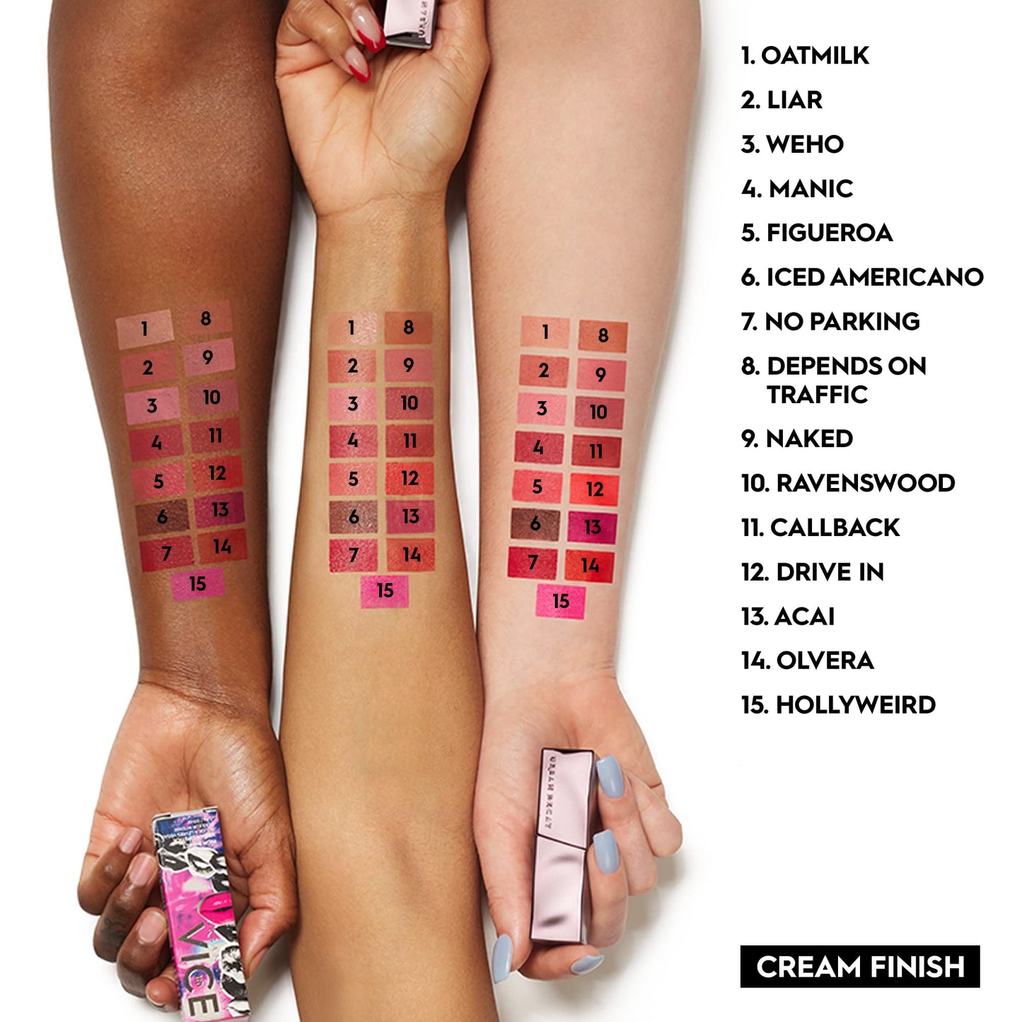 URBAN DECAY Vice Hydrating Lipstick (Manic - Soft Wine Mauve - Cream Finish), Creamy Formula, Moisturizing Lip Color with Aloe Vera & Avocado Oil, Vegan, Cruelty-free - 0.11 oz