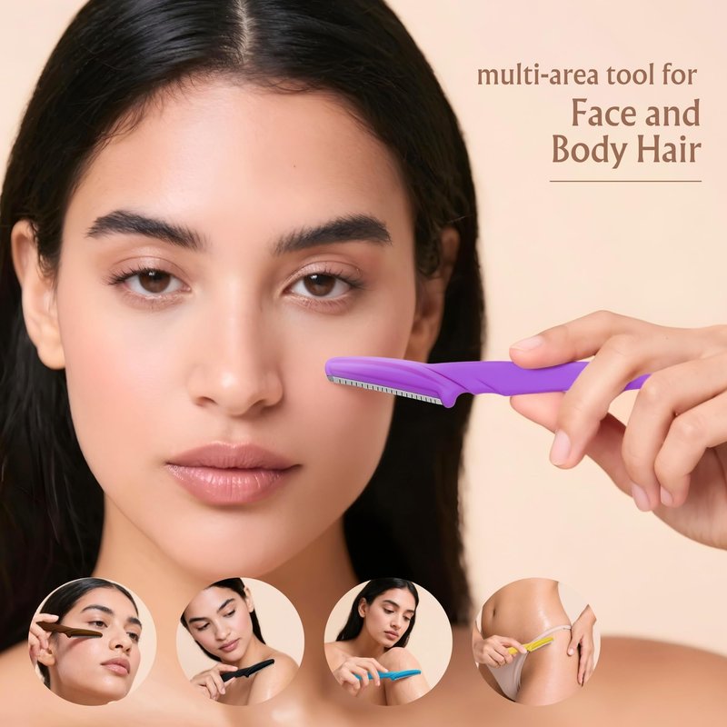 BodyJ4You Organic Jojoba Oil 6PC Dermaplane Razors for Women Face - USDA Organic 100% Pure Natural - Face Razor Eyebrow Hair Trimmer Men Facial Hair Shaver - Unrefined Cold Pressed Skin Care - 1 Fl Oz