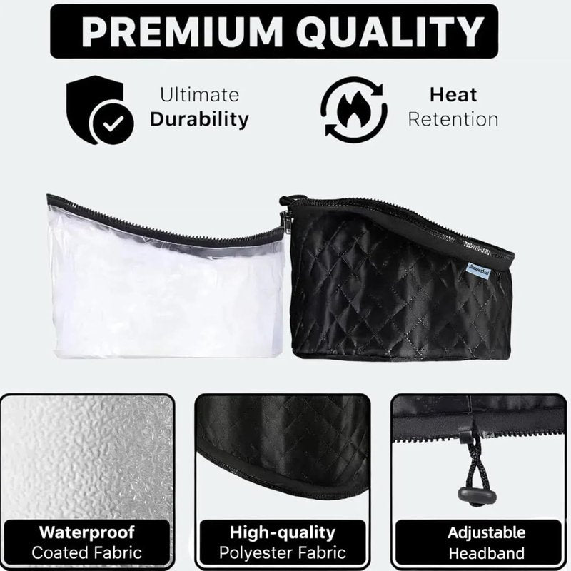 Hair Steamer for Natural Hair - 10-Speed Temperature Control & Fast Heating | Deep Nourishment Heat Cap
