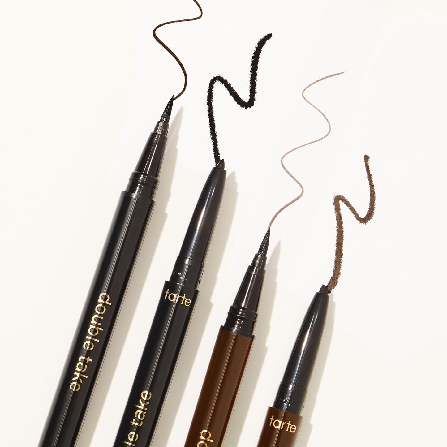 Tarte Double Take Eyeliner - 2-in-1 Waterproof Pencil for Bold All-Day Wear | Easy to Apply, Vegan, Cruelty-Free