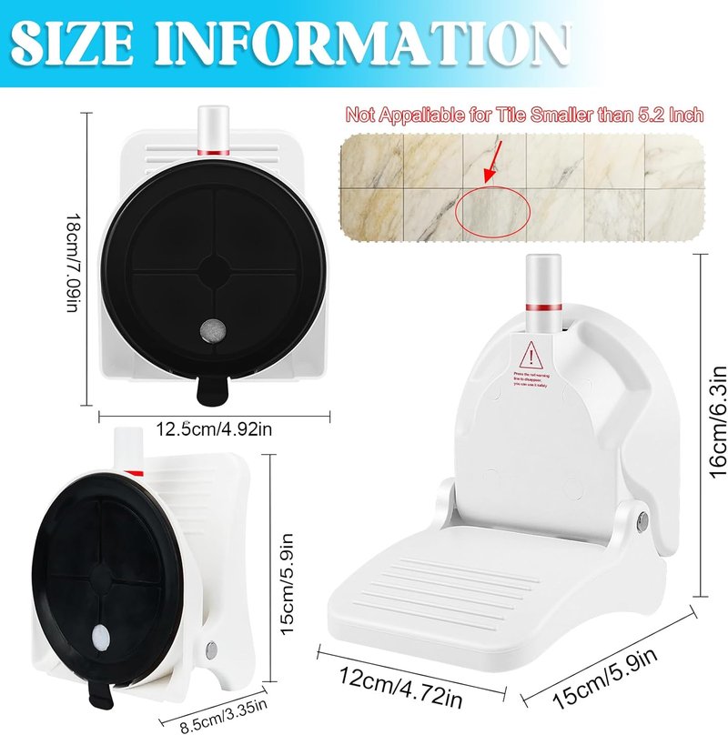 Foldable Shower Foot Rest - Anti-Slip Pedal for Shaving Legs | Reusable Shower Step with Strong Suction | Ideal for Pregnant Women & Back Pain Relief