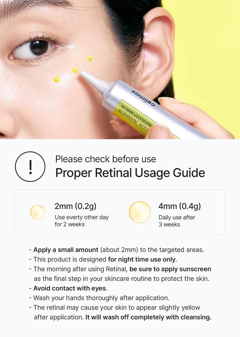 celimax The Vita A Retinal Shot Tightening Booster (Duo Set 15mlx2) | 0.1% Retinal, 3% Matryxyl, High-Strength Retinoid for Anti-Aging, Pore Minimizer, Wrinkles & Fine Lines, Firmer Skin, Gift Set