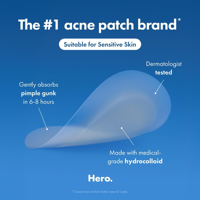 Mighty Patch Mini Invisible+ Patches - X-Small Daytime Hydrocolloid Acne Pimple Patches for Covering Zits & Blemishes, Blends Into Skin & Barely There (30 Count, 10mm Patch)