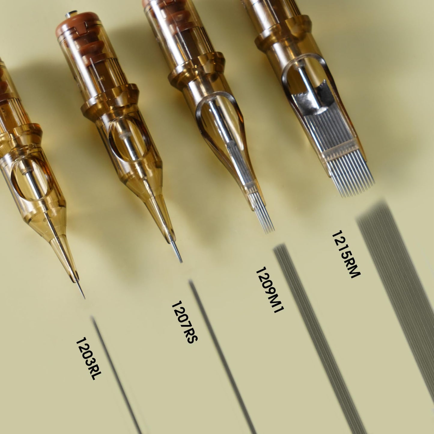 Ambition Premium #10 Bugpin 3RL Disposable Tattoo Needles Cartridges Supply 3 Round Liner 20Pcs for Professionals and Beginners Tattoo Artists