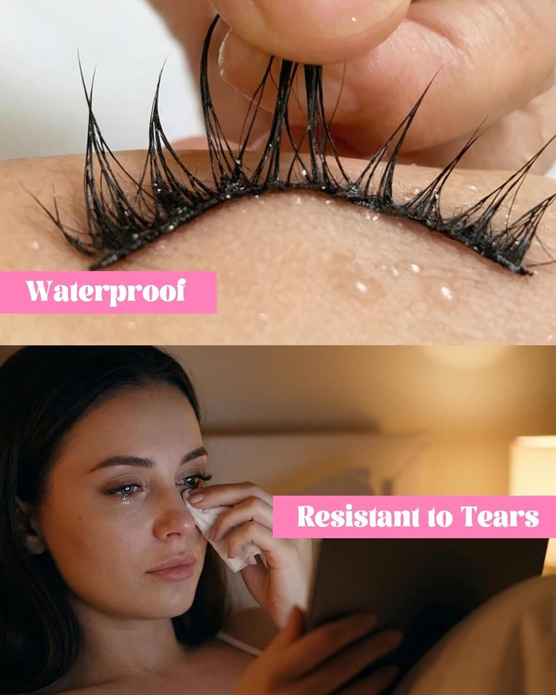 Obeyalash Strong Hold Eyelash Glue - Waterproof, Latex-Free, Quick Dry | 0.17oz Clear for Sensitive Eyes