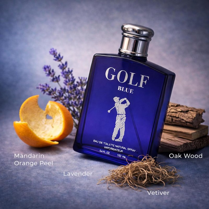 Sandora Fragrances Eau de Toilette for Men - Fresh Mandarin Orange & Lavender Scent, 3.4 fl oz / 100ml