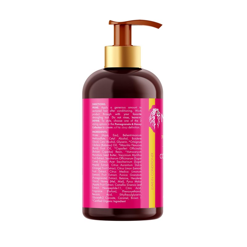 Mielle Organics Pomegranate & Honey Leave-In Conditioner + Honey Curl Smoothie Bundle
