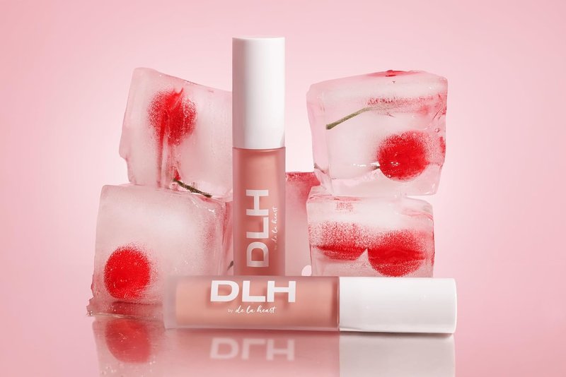 De La Heart Lip Oil Hybrid - Pink Latte | Hydrating Tinted Lip Oil with Antioxidants & Hyaluronic Acid