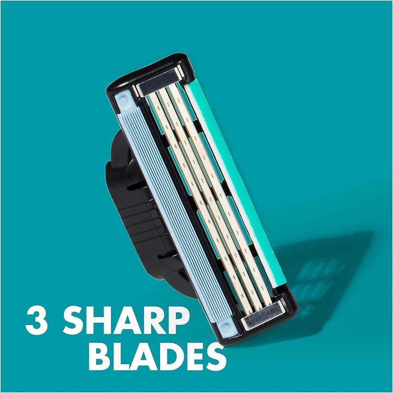 Gillette Mach3 Razor Blades - Men's 4-Pack Refill Blades for Smooth Shaving | Compatible with Mach3 Razors
