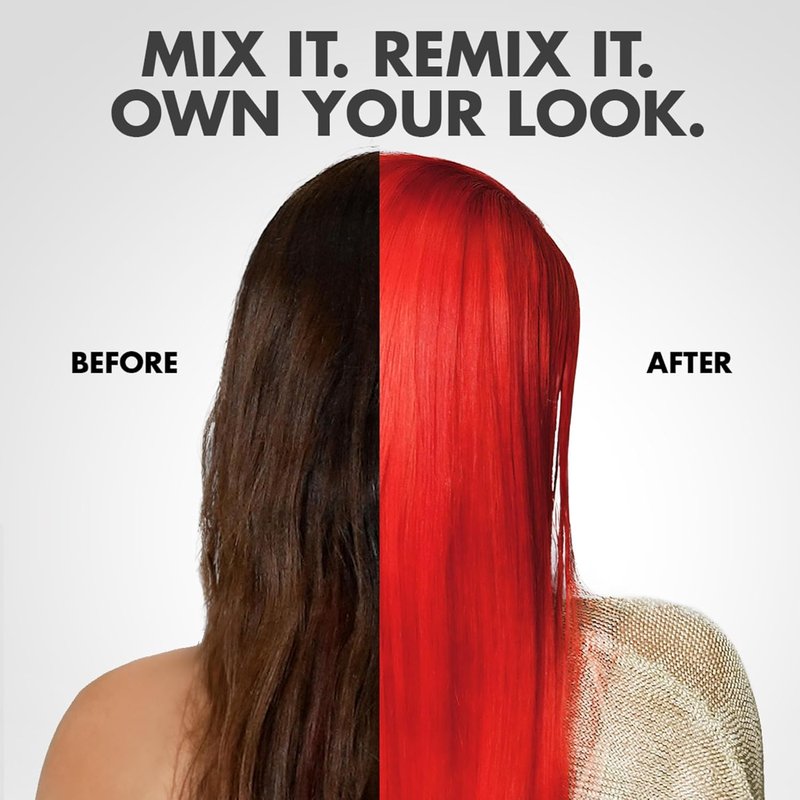 Got2b Color Remix - Customizable Semi-Permanent Hair Color in 092 Radical Red | Vibrant & Long-Lasting