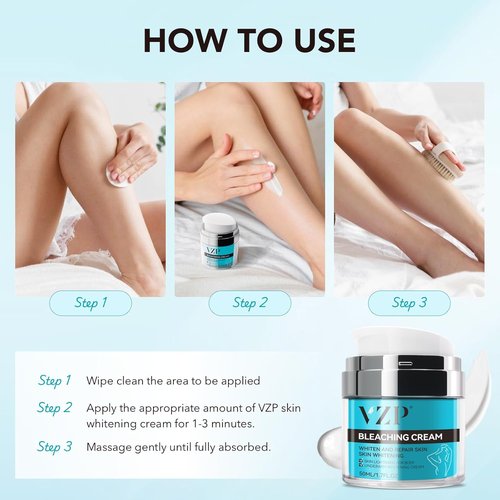 Skin Lightening Cream, Dark Spot Remover for Face Body Bleaching Cream for Intimate Areas & Body, Vitamin C Whitening for Underarms, Knees, Elbows, Inner Thighs, Bikini Line (1.7 Fl Oz)