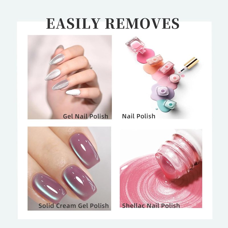 Gel Nail Polish Remover - Fast-Acting Acetone-Free Formula for Gentle DIY Removal | 15ml