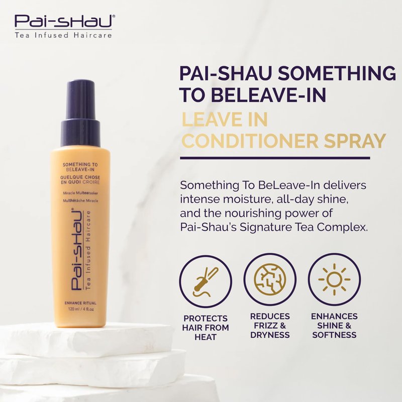 Pai-Shau - Something To BeLeave-In Conditioner Spray, Leave In Hair Treatment for Detangling, Heat Protection and Frizz Control, Hydrating Spray for Shine and Smooth Hair (6 Fl Oz)