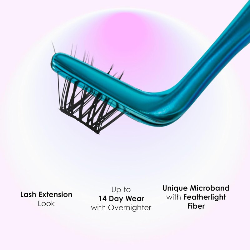 Falscara Essentials Kit, False Eyelashes, Lash Clusters, Soft Wispy, 10mm-14mm, Includes Bond & Seal, Precision Applicator & 36 Clusters