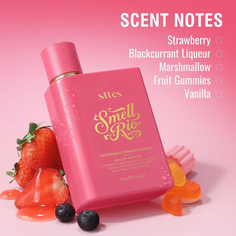 Rio Perfume 606 - Long-Lasting Hair Perfume for Women | Strawberry, Candy, Vanilla & Marshmallow Scent - 100ml (3.4 fl oz)