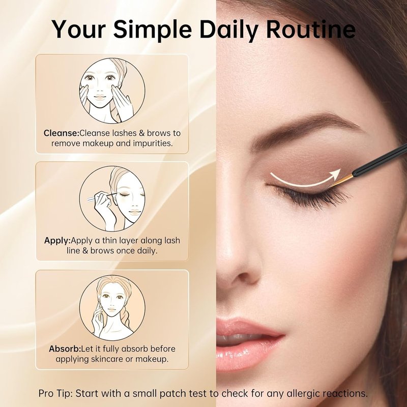 Skiennix Lash Serum - Natural Vegan Eyelash Growth Treatment for Longer, Thicker Lashes | 3ml