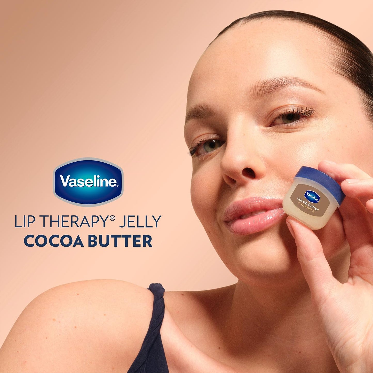Vaseline Lip Therapy Cocoa Butter 6-Pack – Mini Lip Balms for Soft, Glowing Lips, 0.25 Oz Ea